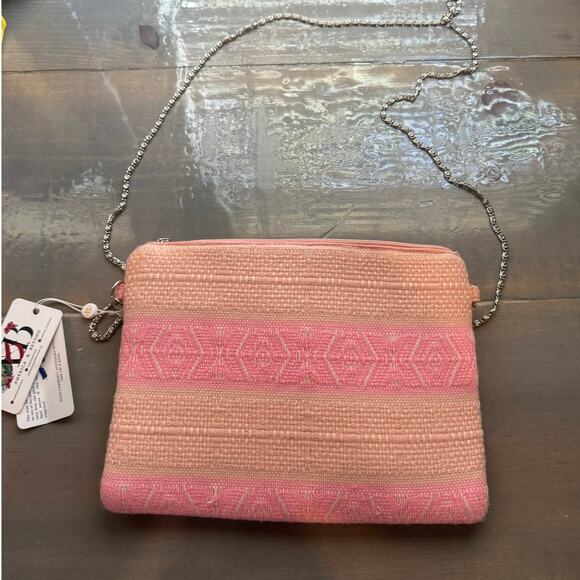 America & Beyond Pink Bling Eye Clutch NWT - Picture 9 of 11